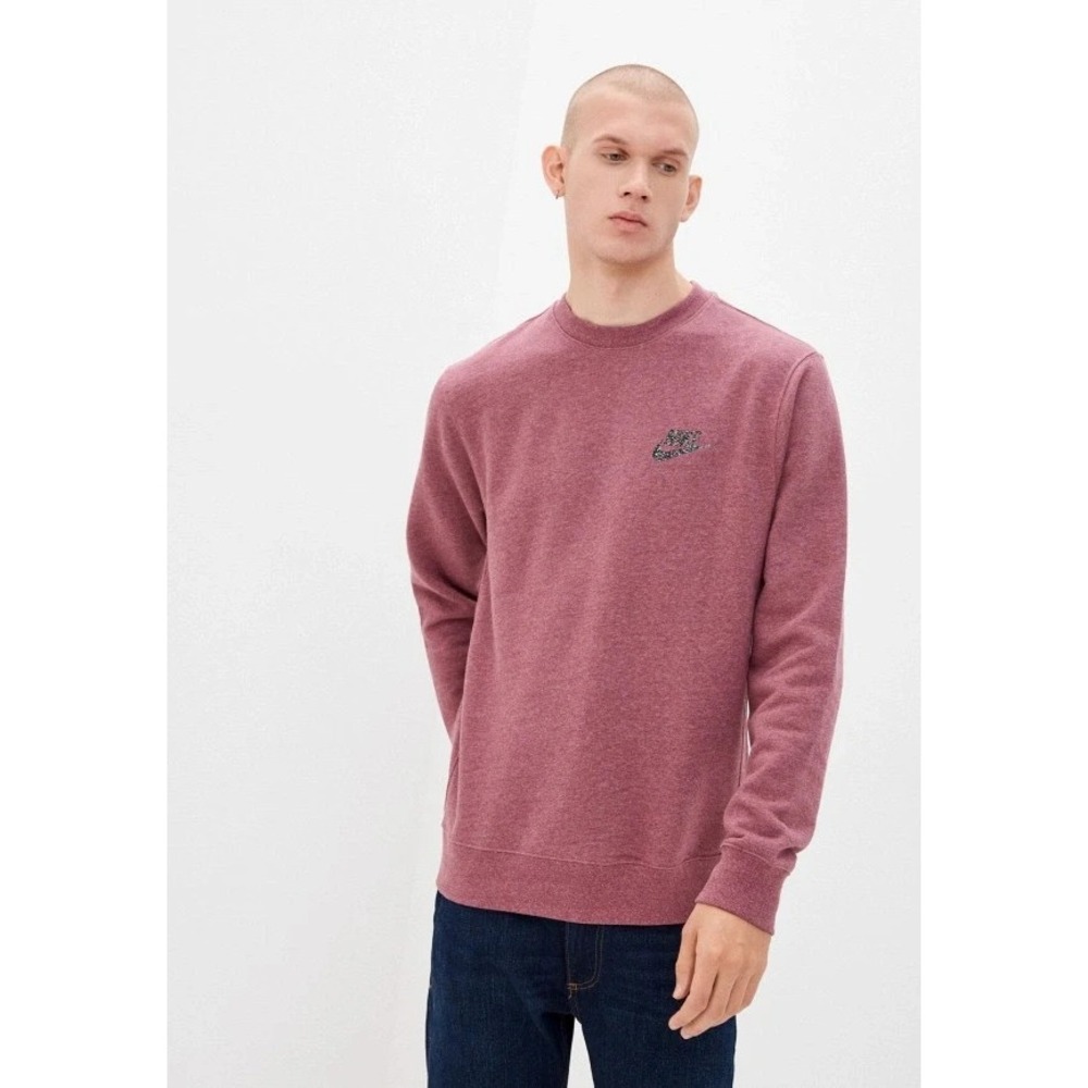 Nike Revival Sweatshirt Mens Small Brushed Mulberry Crewneck Athletic Longsleeve